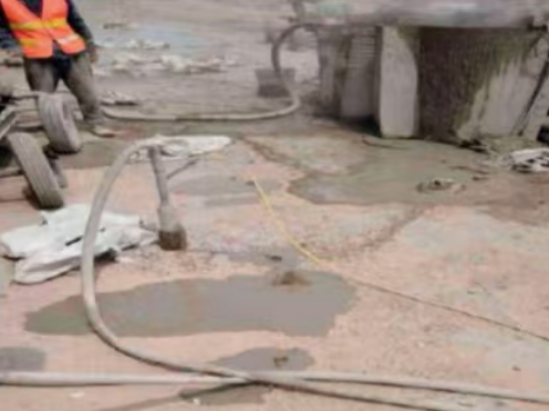 大英水泥混凝土路面板底注浆技术 路面脱空注浆整治方案